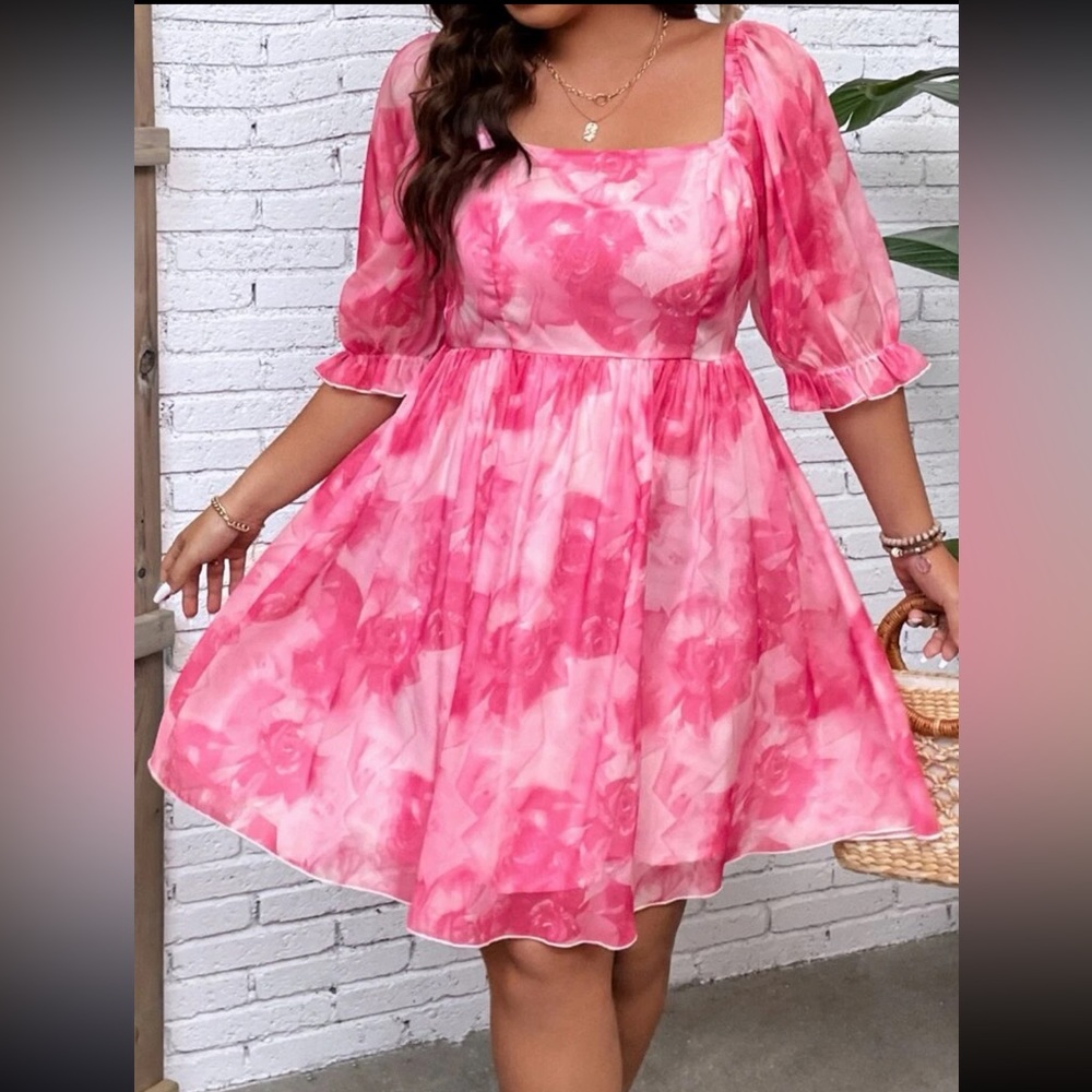 Pink tiedye swirl Eras Tour Lover Dress 3X (18 in this brand but could fit 20)